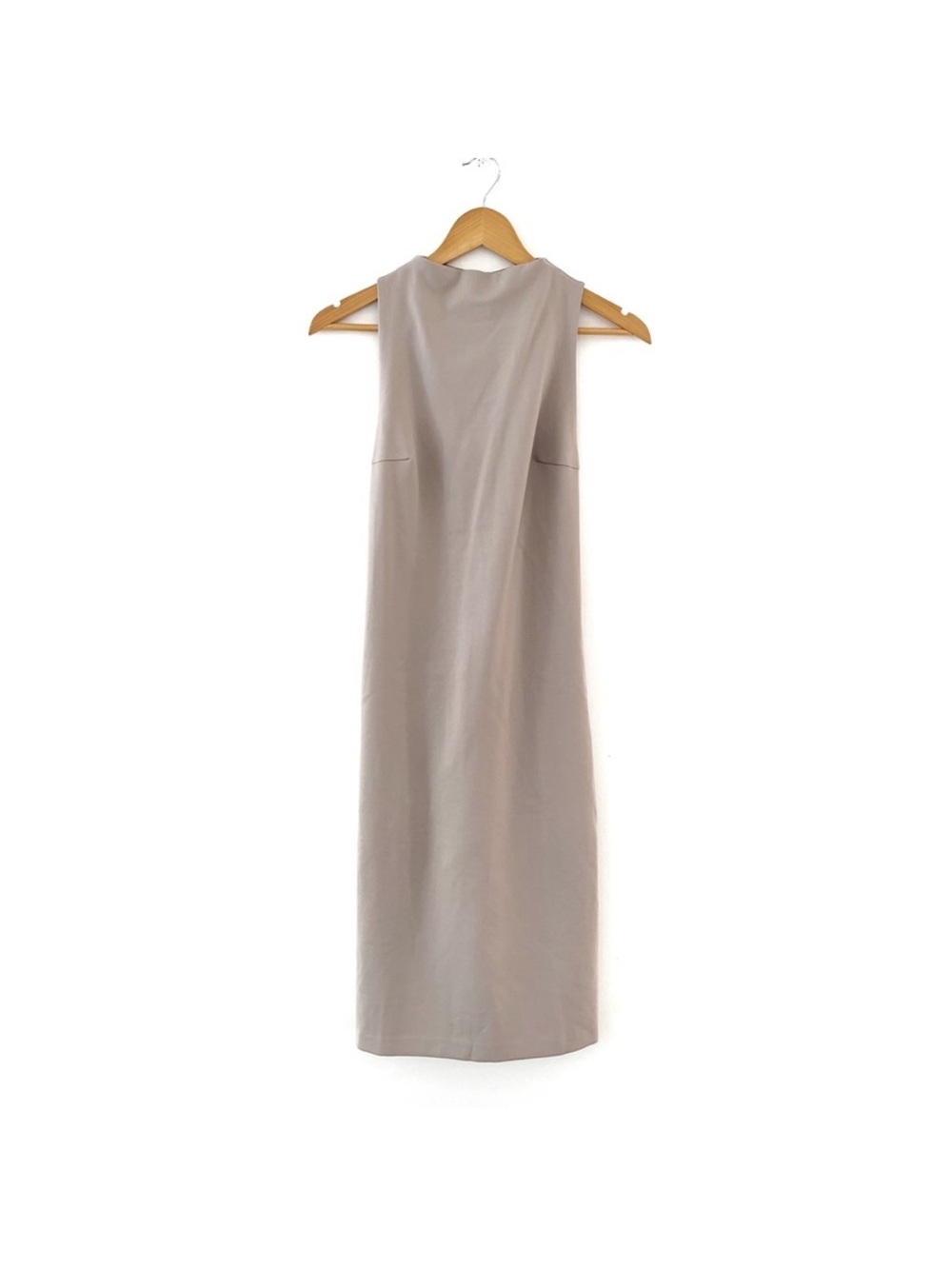 NWT Babaton Matheson Mock Neck Pencil Dress Bodycon Concrete Grey - Picture 5 of 8